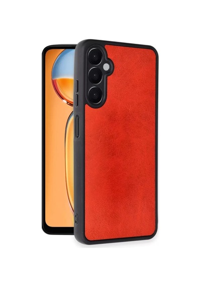 Newface Samsung Galaxy A36 Kılıf Aras Deri Kapak - Kırmızı