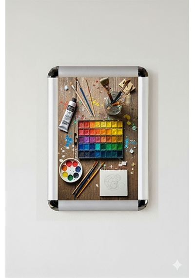 A3 Tak Çıkar Rondo Çerçeve 30x42 Cm 1 Adet Açılır Kapanır Çerçeve Aç Kapa Çerçeve A3 Afiş Çercevesi Büro Ofis
