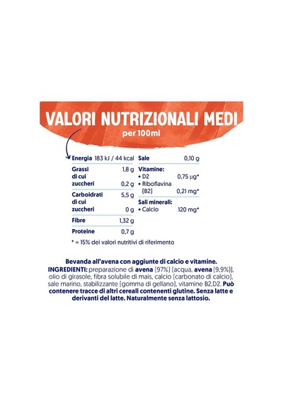 Şekersiz Yulaf Bitki Bazlı İçecek, 1 L 2li Paket