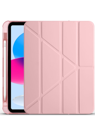 Apple Uyumlu iPad, 11.nesil 2025 Kılıf Tri Folding Kalem Bölmeli Standlı Kılıf Kapaklı Kılıf