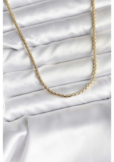 14k Gold Renk Kaplama Zincir Model Cm Kadın Kolye Çok Renkli 75436645