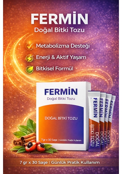 Fermin Kilo Kontrolüne Destek Doğal Bitkisel Toz 7gr X 30 Adet
