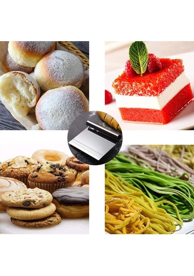 Lexroo Hamur Kesici Çelik,metal Hamur Sıyrıcı,pasta Sıyırma Aparatı,hamur Dilimleyici,pasta Ve Çok Renkli