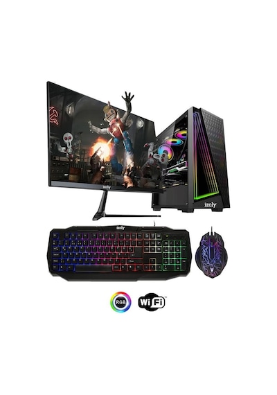 Izoly ST998662 i5-4570 16 GB 256 GB SSD RX550 4 GB 24" Free Dos Masaüstü Oyuncu Bilgisayarı