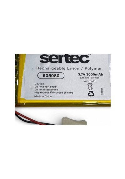 Sertec 605080 3.7v 3000 Mah Li-polymer Pil Devreli/1.5a Evimdeyokyok