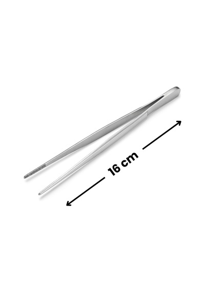 Penset 16 Cm Düz - Sivri Uçlu Nikel Kaplama