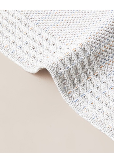 Pearly Dokuma Kilim 80x150 Cm Ekru-mavi-turuncu