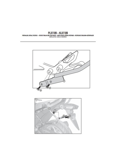 Gıvı Plx1109 Honda Integra 700 12-13 Yan Çanta Taşıyıcı Tek Renk