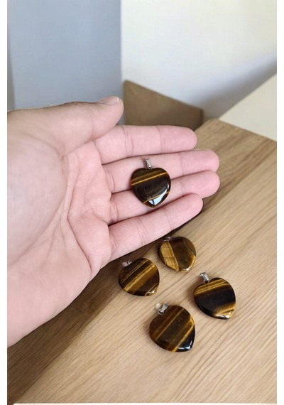 Kaplan Gözü Taşı 5 Adet Kalpli Kaplan Gözü Kolye Büyük Boy 2,5cm X 2,5 Cm Parlak Kalpli Doğal Taş Kahverengi Kahverengi Kaplan Gözü Taşı 5 Adet Kalpli Kaplan Gözü Kolye Büyük Boy 2,5cm X 2,5 Cm Parlak Kalpli Doğal Taş Kahverengi Kahverengi