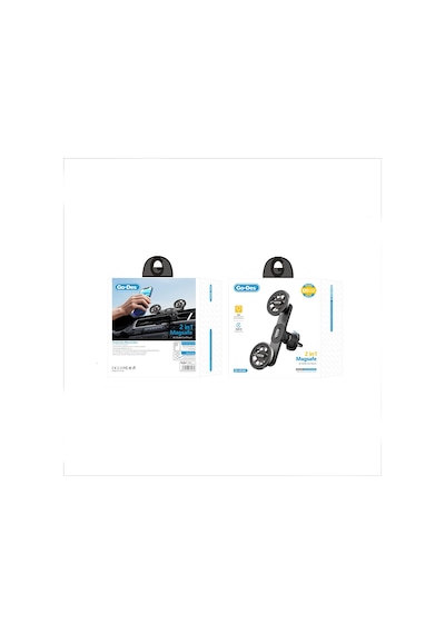 Go Des Gd-hd365 Havalandırma Tasarım 2in1 Magnetik Araç Telefon Tutucu Siyah