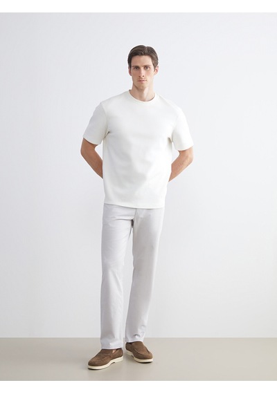 Lcw Eco Ekru Standart Kalıp Gabardin Erkek Chino Pantolon