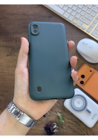 Samsung Galaxy A10 Uyumlu Kamera Korumalı Darbeye Dayanıklı Renk Atmayan Fab Silikon Kılıf Haki