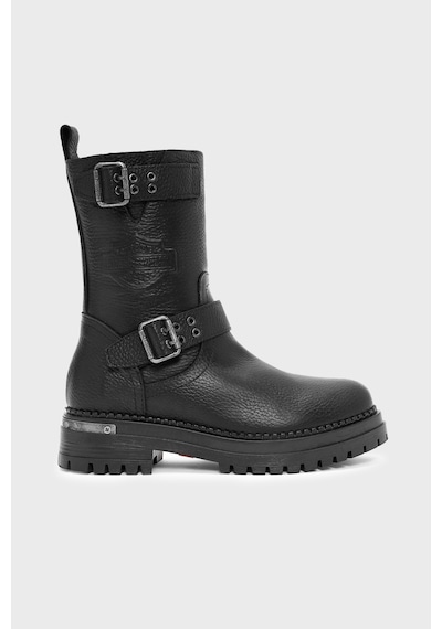 Harley Davidson Uptown Hakiki Deri Bot Kadın Bot 026z100022 Ctn Black Baskılı Deri Siyah