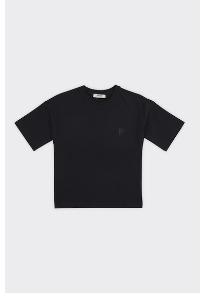 Unisex Çocuk Kısa Kollu Siyah Tişört Çok Renkli 9931BK05001