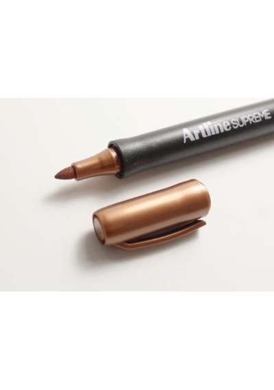 Supreme Metalik Bronz Keçeli Kalem