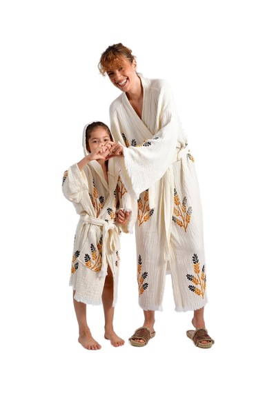 Brandsmiths Çocuk Golden Wheat Kimono Sarı