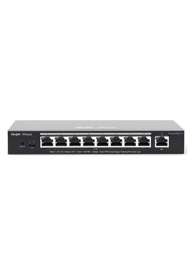 Ruıjıe 8port 120w Full Poe Reyee Rg-es209gc-p Gıgabıt Yönetilebilir Switch Masaüstü