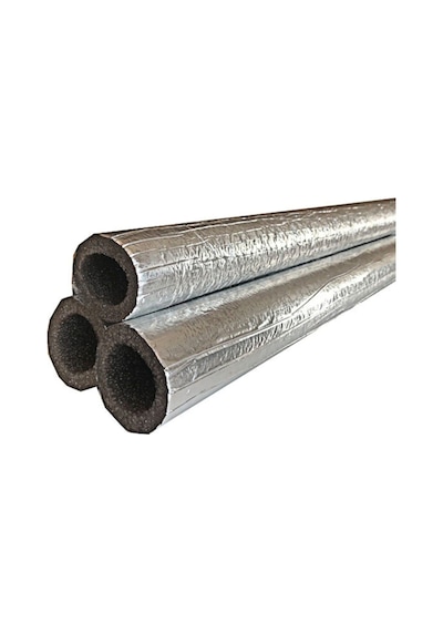 Ygt Ambalaj 2 Metre 22/10 Mm Alüminyum Folyolu İzole Boru Kılıfı