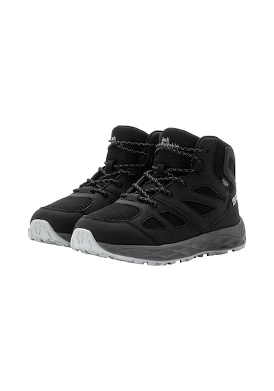 Jack Wolfskin Woodland 2 Texapore Mid Çocuk Outdoor Bot Renkli Antrasit