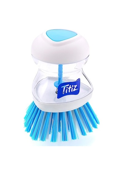 Titiz TP-110 Deterjan Hazneli Bulaşık Fırçası Çok Renkli