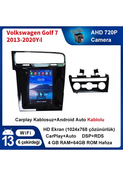 Volkswagen Golf 7 Tesla 2013-2020 Yıl Multimedya 4-64 Gb