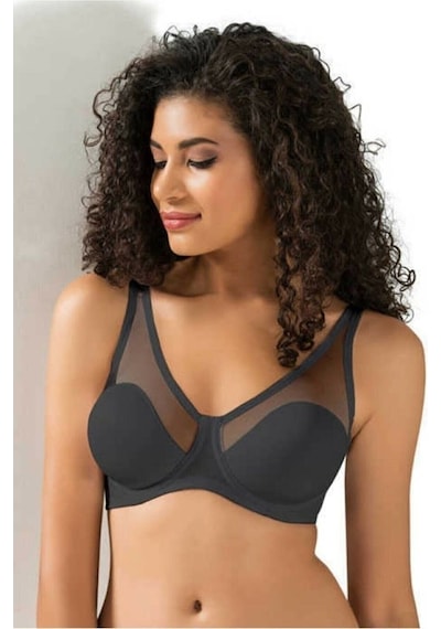 Le Jardin Tüllü Toparlayıcı Soft Cup Kadın Sütyen 9200 Siyah