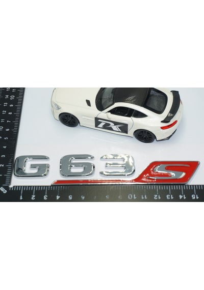 Dk Tuning G63s Bagaj Krom Kırmızı Abs 3m 3d Yazı Logo Benz İle Uy