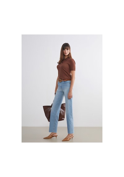 LC Waikiki Alıta Cıty Farkıyla Lcw Jeans İndigo Denim Düz Straight & Düz Normal Bel Düz Paça Kadın Jean Pantolo İndigo - 925401696 İndigo