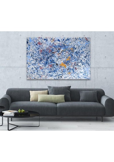 Soyut El Yapımı Yağlı Boya Tablo 105x74cm