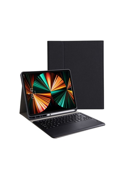 Apple Uyumlu iPad  Pro 12.9 2022 M2 Bluetooth Klavyeli Standlı Kılıf - BKK1