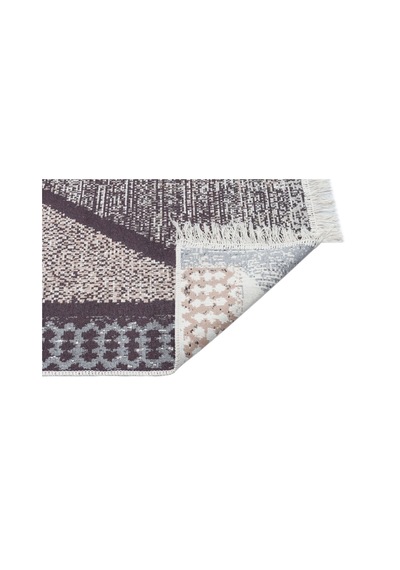 Eko Halı Arya Ar 02 Grey Yıkanabilir Çift Taraflı Modern Desenli Dokuma Kilim - 80x150