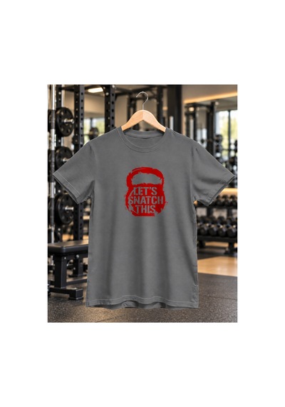 Segungear Letssnatch Erkek Regular Fit Baskılı Spor Tişört Gri - 933732517 Gri