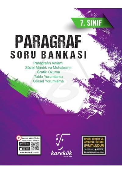 7. Sınıf Paragraf Soru Bankası Karekök Yayınları