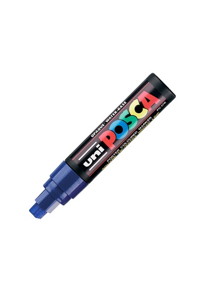 Uni Pc-17K Posca Boyama Markörü 15 Mm Kesik Uç Mavi