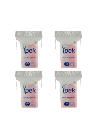 İpek Makyaj Temizleme Pamuğu Kare 4 x 50'li