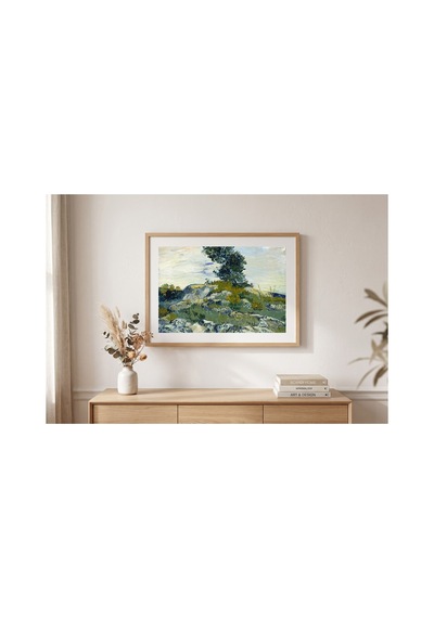Van Gogh Van Gogh Kayalıklar Çerçevesiz Poster 21x30 Cm A4 Tablo Van Gogh Post Empresyonizm