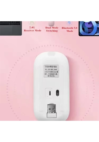 Bluetooth Kablosuz Klavye Ve Mouse Seti Kablosuz Klavye Renkli 150h Şarjlı