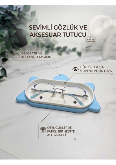 Sevimli Karakter Figür Tasarımlı Gözlük Tutucu Ve Çok Amaçlı Organizer