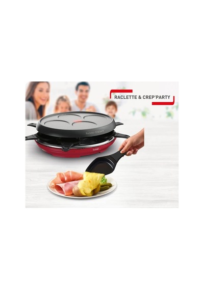 Tefal Colormania Çok Fonksiyonlu Tabak, 8 Kase, 1050 W, Kırmızı Diğer