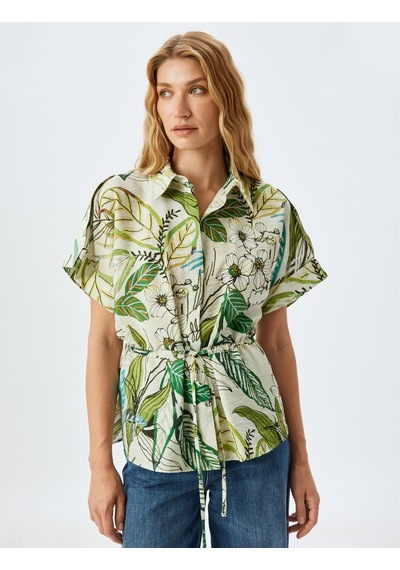Koton Floral Desenli Beli Bağlama Detaylı Viskon Kısa Kollu Oversize Gömlek Yeşil Desenli 5sak60114uw Yeşil Desenli Yeşil Koton Floral Desenli Beli Bağlama Detaylı Viskon Kısa Kollu Oversize Gömlek Yeşil Desenli 5sak60114uw Yeşil Desenli Yeşil
