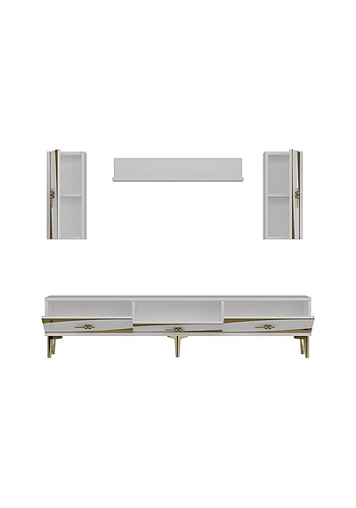 Tvr1813bg - Elips Tvr180 Ünitesi Takım Beyaz - Sılver 180cm Beyaz - Gold