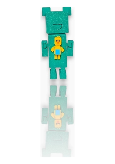 Super Adventure Bears - Ayı , Baaren Ve Şika Kaliteli Loy3d 9 Cm Yeşil