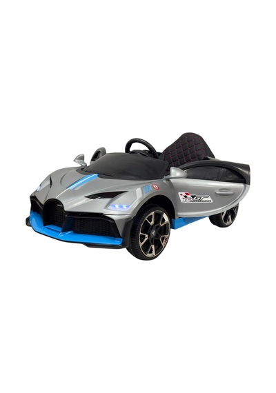 Bugatti 12 Volt Uzaktan Kumandalı Akülü Araba Hızlı Motor Gt Gri