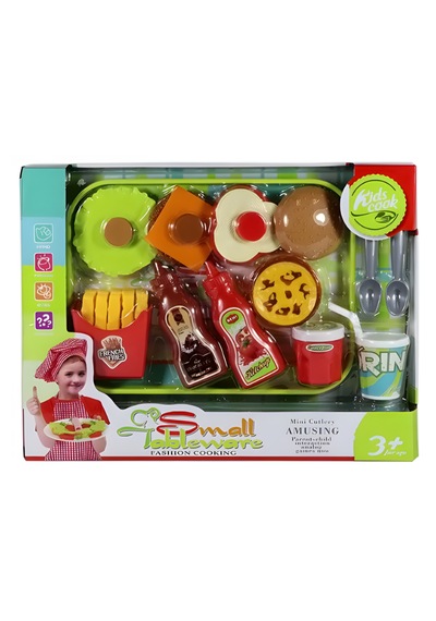 Oyuncak Hamburger Yapma Seti - 15 Parçalı Burger Yapma Oyunu 01