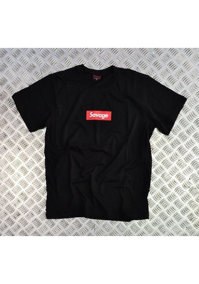 Stoned&Fame Savage Baskılı T-shirt SIYAH Siyah