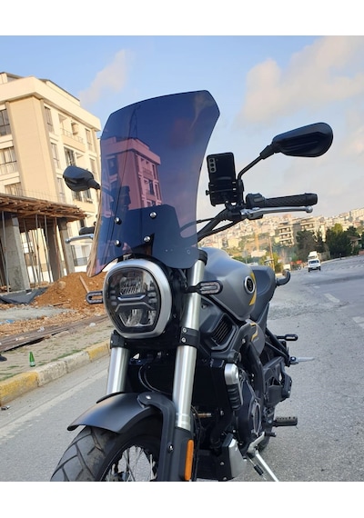 Motocam Voge Acx 525 Ön Cam 2023-2026 Model 58cm Siyah Renkli 4mm