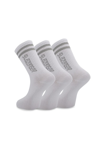Slazenger JINN 3 lü Erkek Spor Beyaz Çorap