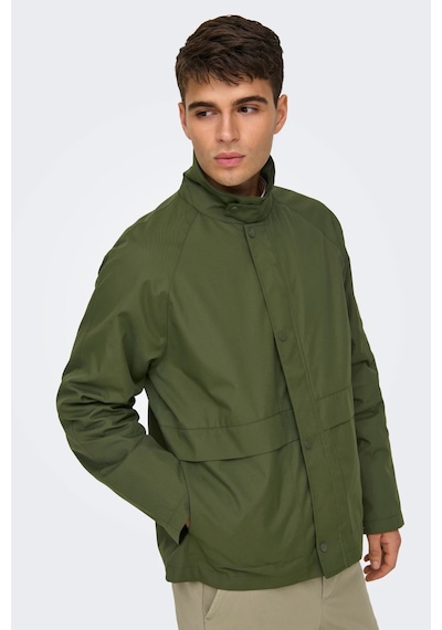 Only & Sons Erkek Mont 22031626 Olive Çok Renkli