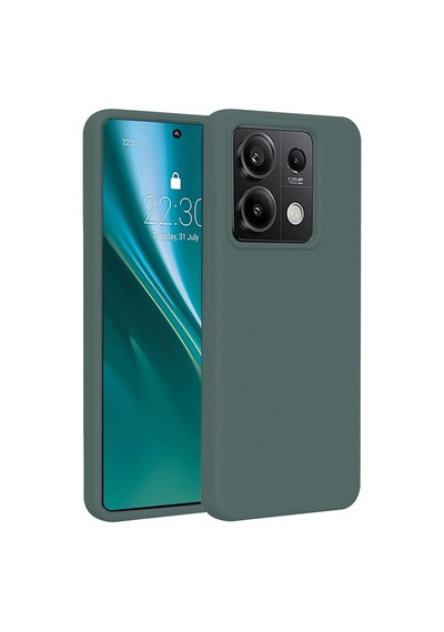 Xiaomi Redmi Note 13 4g Kılıf First Silikon - Koyu Yeşil -