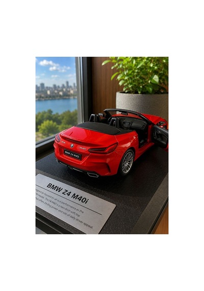 Bmw Z4 M40i Diecast Model Araba Kutulu Özel Standlı 1:32 Ölçek Bmw Z4 Diecast Model Araba